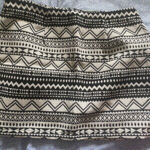 Tribal Print Mini Skirt